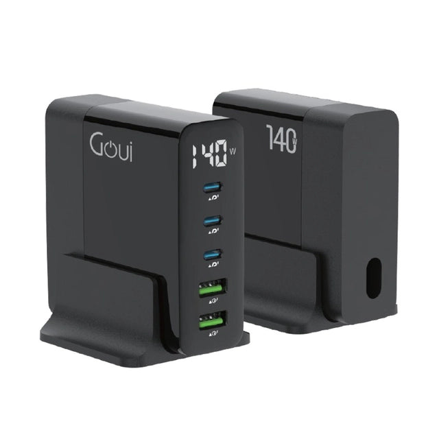 Goui GAN 140 Desktop Charger 5 Ports 140 W - Black