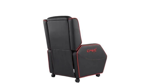 Gamax Gaming Sofa XL Black & Red Recliner (Assembly not included)