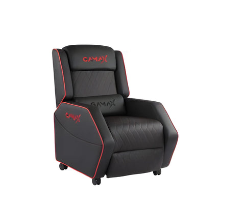Gamax Gaming Sofa XL Black & Red Recliner (Assembly not included)