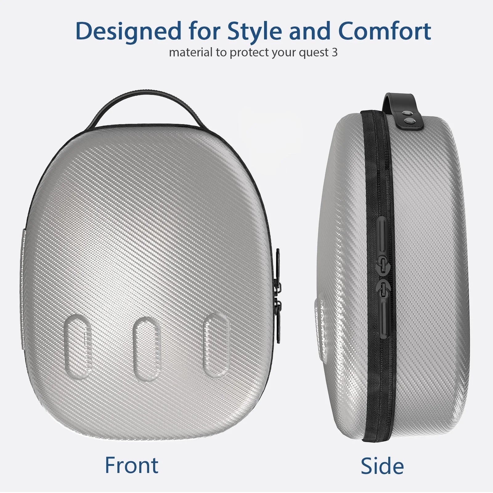 جاماكس حقيبة تخزين ميتا كويست 3 (موديل بي) - فضي