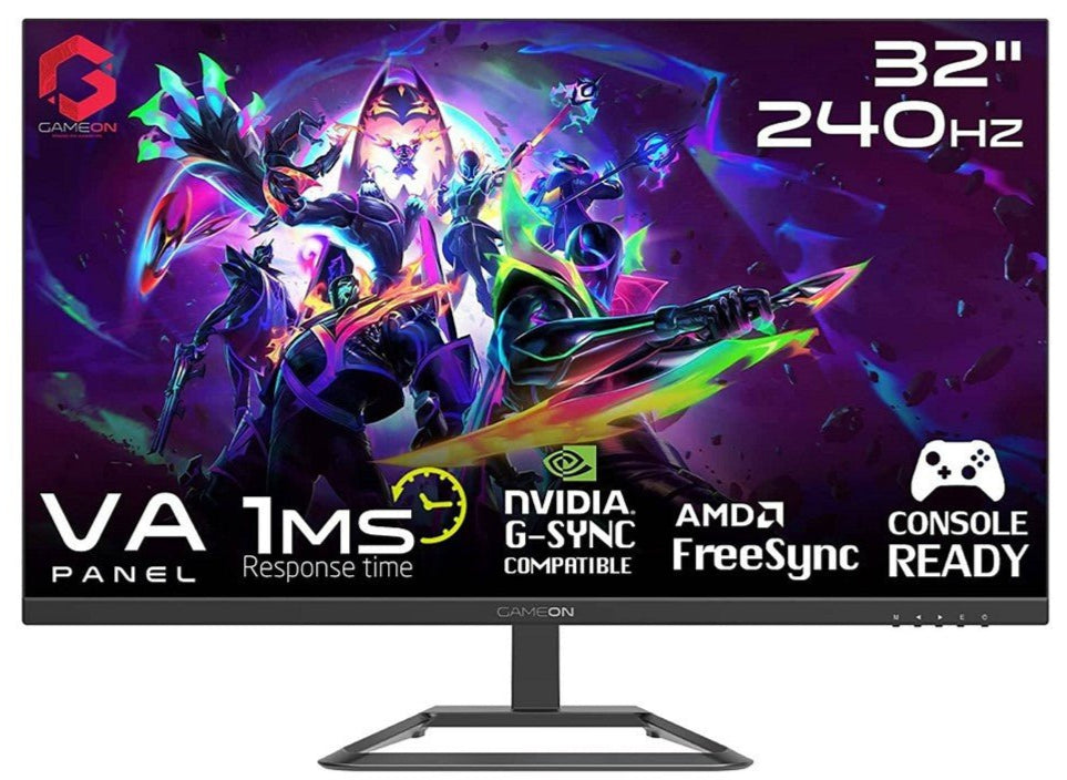 GAMEON GOP 32" FHD,HDMI 2.1,240Hz,VA,1ms,Flat Gaming Monitor