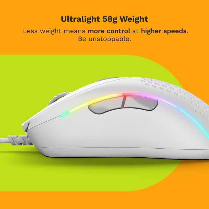 ماوس الألعاب السلكي Glorious Model D2 RGB - أبيض غير لامع