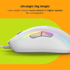 ماوس الألعاب السلكي Glorious Model D2 RGB - أبيض غير لامع