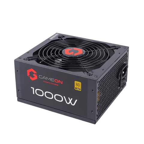 GAMEON - SPY2 ATX 1000 WATTS 80 PLUS Gold Value مزود طاقة للألعاب - أسود