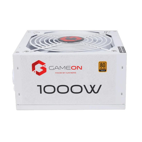 GAMEON - SPY2 ATX 1000 WATTS 80 PLUS Gold Value Gaming Power Supply - White