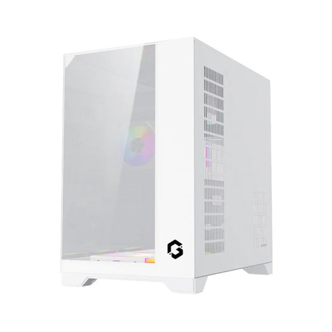 GAMEON GO-VALKYRIEI-A VaIkyriei Series 3 Side Glass Mid Tower Gaming Case - White