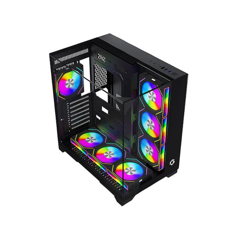 GAMEON Valkyrie Series 3 Fans Mid Tower Gaming Case - Black