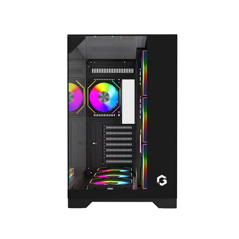GAMEON Valkyrie Series 3 Fans Mid Tower Gaming Case - Black