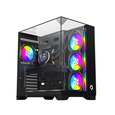 GAMEON Valkyrie Series 3 Fans Mid Tower Gaming Case - Black