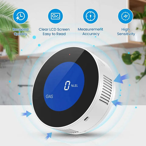 Gopeta, Smart WiFi Gas Leak Sensor (DC USB Powered)