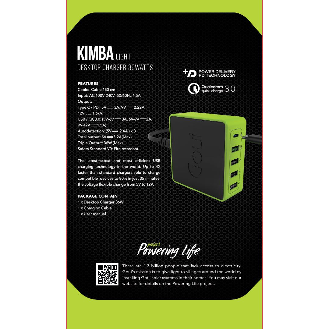 Goui KIMBA Lite Charger 5 ports - 36W