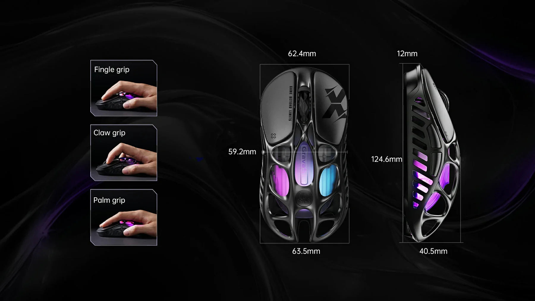 جرافاستار ماوس الألعاب اللاسلكي ميركوري اكس