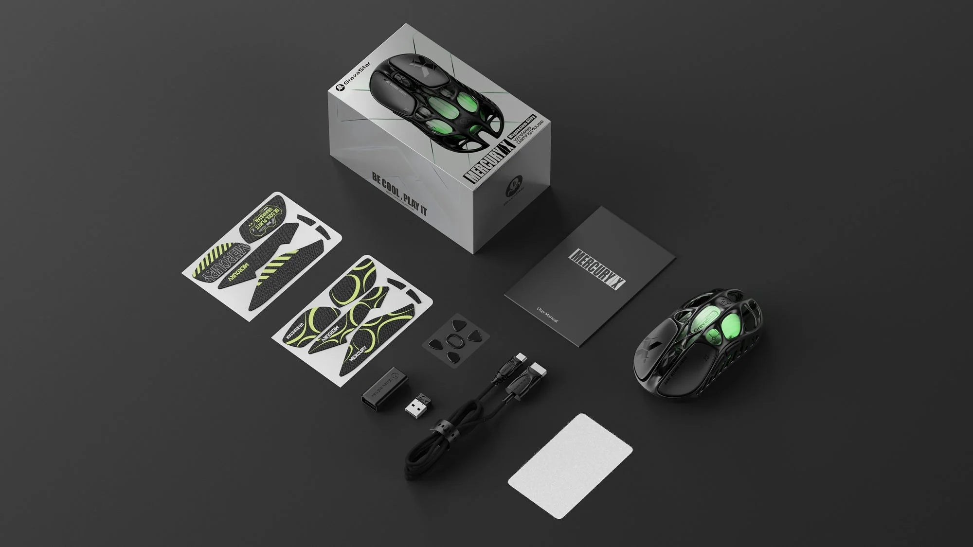 جرافاستار ماوس الألعاب اللاسلكي ميركوري اكس