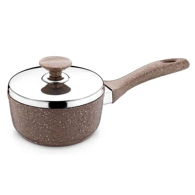 Saflon 18cm Saucepan with Lid – Non-Stick, Durable Aluminum, 1.75L Capacity, Made in Turkey