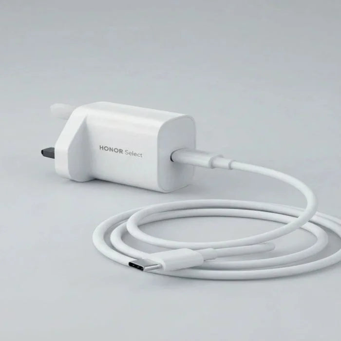 HONOR Select Power Adapter (20W GaN) PD With C-C Cable 1M - White