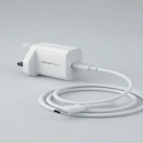 HONOR Select Power Adapter (20W GaN) PD With C-C Cable 1M - White