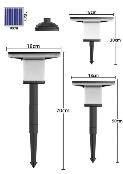 Elegant Garden Walkway Tower and Ground Light for Garden Patio and Outdoors