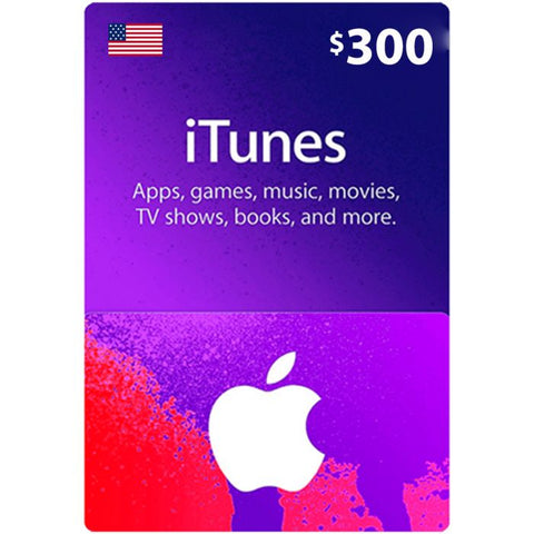 iTunes Gift Card -$ 300 [USA]
