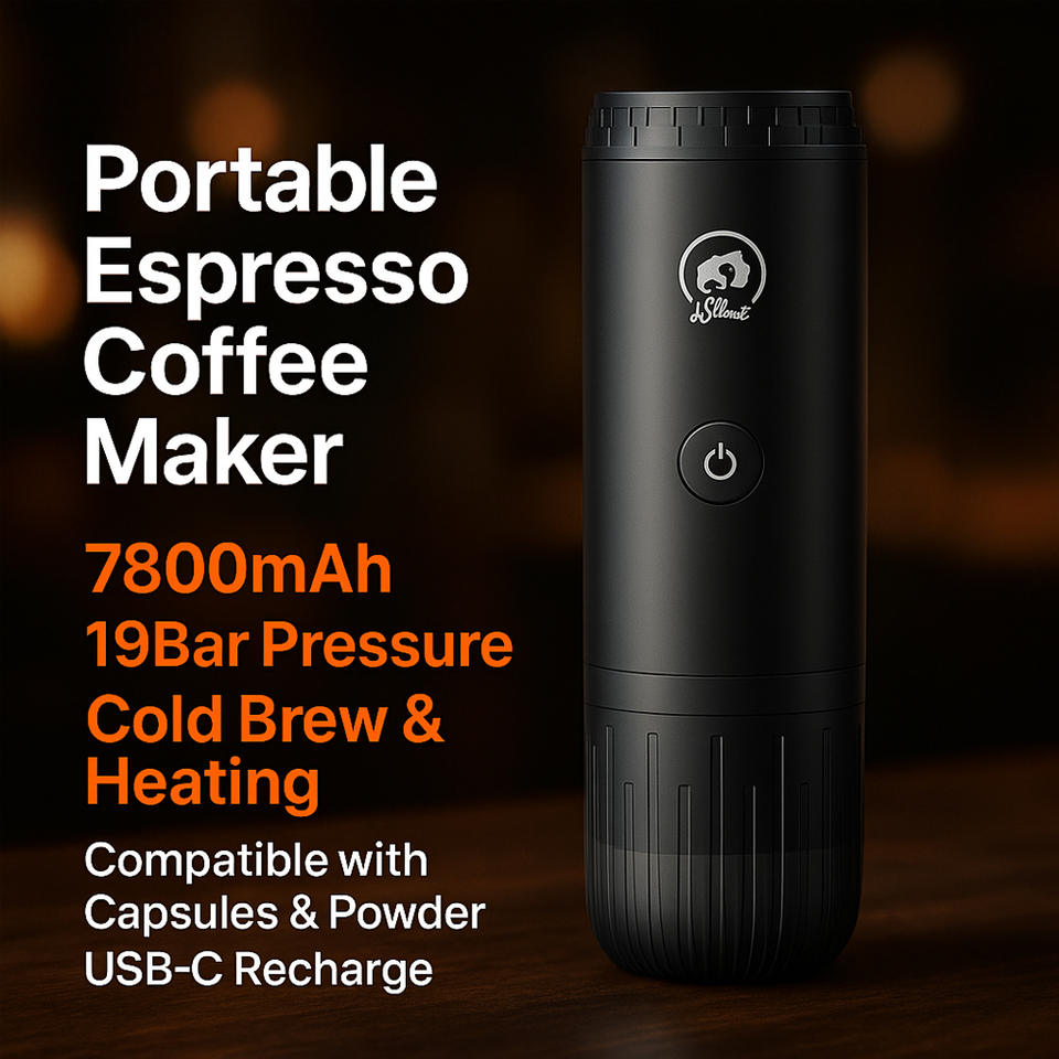 iCafilas Portable Espresso Maker - Black