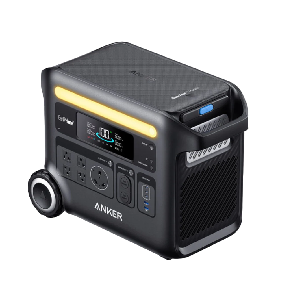 أنكر سولكس F2600، محطة طاقة محمولة – 2560Wh LiFePO4، خرج 2400W للطاقة الاحتياطية المنزلية والاستخدام خارج الشبكة