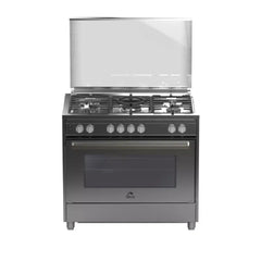 Orca Gas Cooker 90x60, 5 Burners, Stainless Steel, Full Safety, Semi-Professional