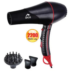 Orca Hair dryer, Black injection