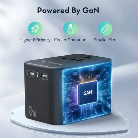 Ravpower RP-PC1034  Travel Charger PD PIONEER 65W 3-Port - Black