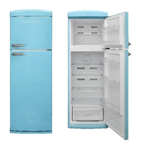 Vestel Refrigerator 460L / 16.2 CFT Double Door Retro Baby Blue