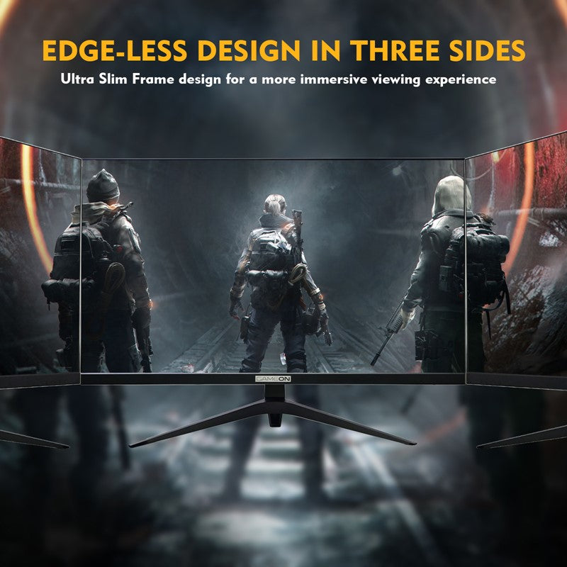 شاشة ألعاب GAMEON 27 بوصة QHD، 165 هرتز 1 مللي ثانية (2560 × 1440) 2K مسطحة IPS مع G-Sync و FreeSync - أسود 