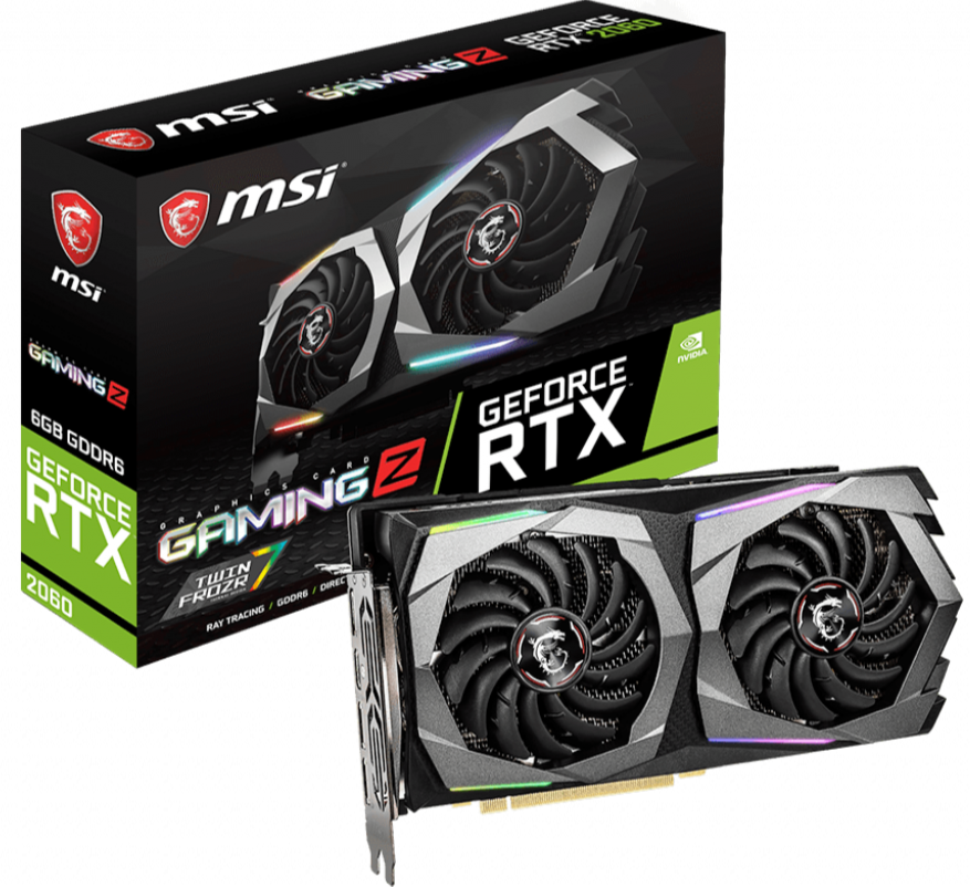 MSI VGA GeForce RTX 2060 Gaming Z 6G Graphic Card - Level Up