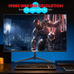 شاشة ألعاب GAMEON 24 بوصة FHD، 165 هرتز 1 مللي ثانية (1920x1080) IPS مسطحة مع Gsync وFree Sync - أسود 