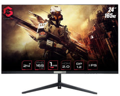 شاشة ألعاب GAMEON 24 بوصة FHD، 165 هرتز 1 مللي ثانية (1920x1080) IPS مسطحة مع Gsync وFree Sync - أسود 