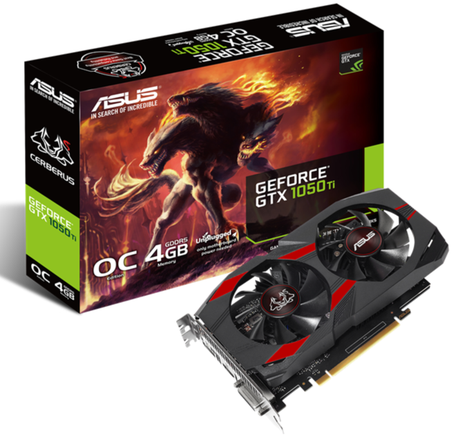 Asus Graphics Card GTX1050TI 04G GPU