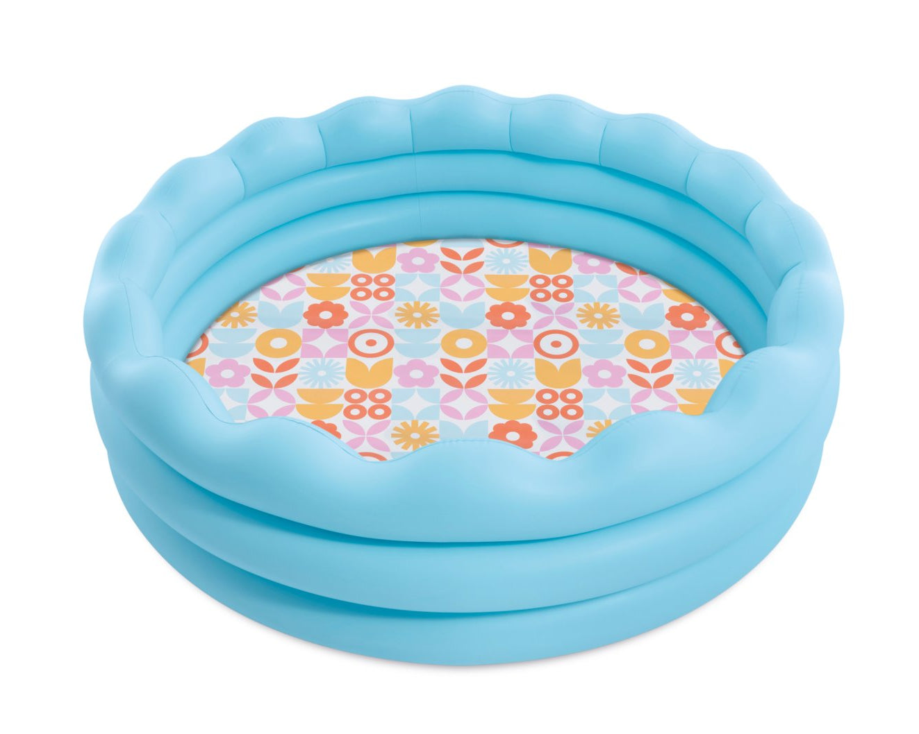 Intex Wavy Edge Pool, Kids Inflatable round Pool 168cm (56191NP)