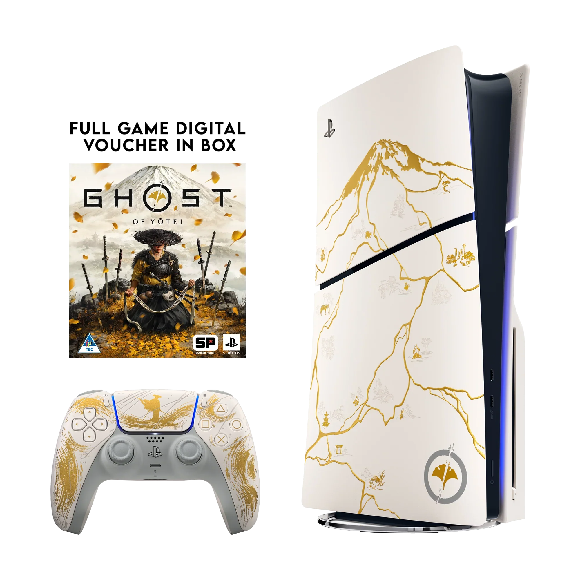 Sony PlayStation 5 Slim Console Disk Ghost Of Yotei Limited Edition Bundle