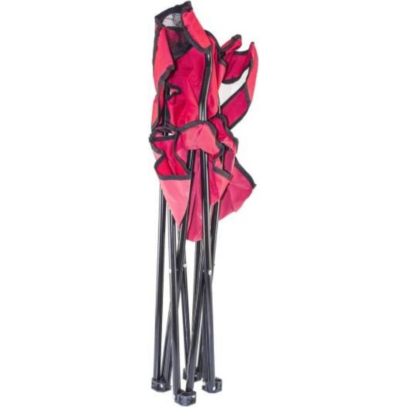 KKF Portable Foldable Camping Chair with Padded Seat & Mesh Cup Holder