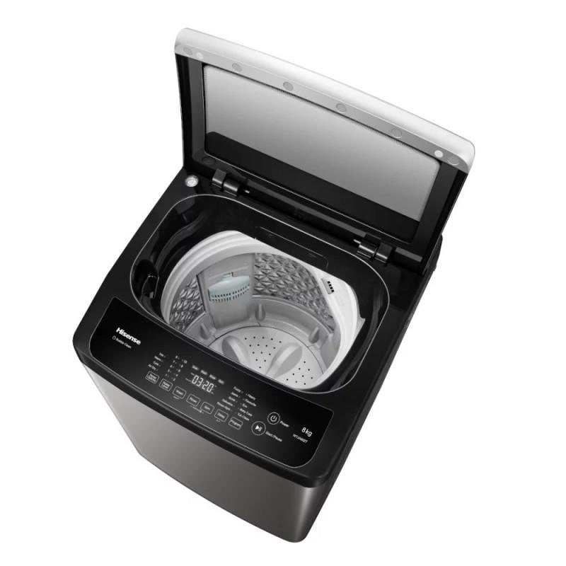 Hisense Top Load Washing Machine, 8KG, WT3K8022UT – Gray