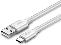 UGREEN USB-A 2.0 to USB-C Cable Nickel Plating 1.5m (White)