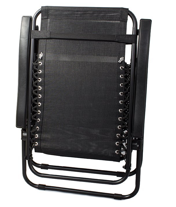 KKF Portable Foldable Reclining Lounge Chair with Adjustable Backrest for Camping & Outdoor Use