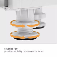 Orca Wash Stand, 53.5-68cm, Capacity 400kg - White