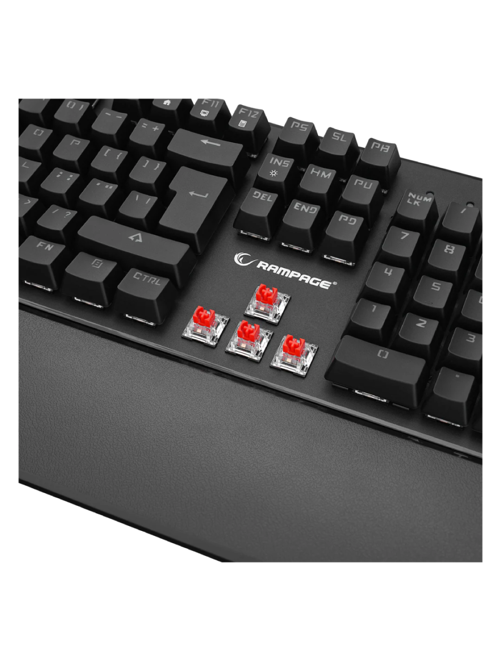 Rampage UMBRA KB-R86 Full-Size Mechanical Gaming Keyboard with Blue Switches - Black