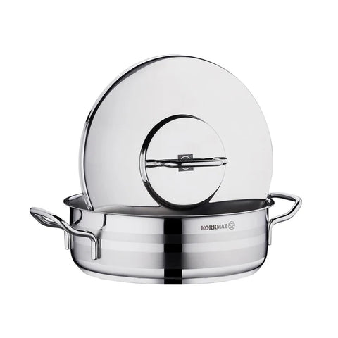 Korkmaz A2034 Low Casserole – 3.5L, 24x8 cm – (ASTRA2 Series)