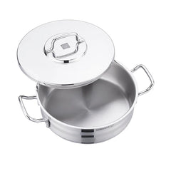 Korkmaz A2035 Low Casserole – 4.5L, 26x8.5 cm – Stainless Steel Cookware (ASTRA2 Series)