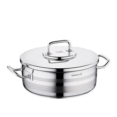 Korkmaz A2037 Low Casserole – 7.5L, 30x11 cm – Stainless Steel Cookware (ASTRA2 Series)