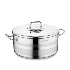 Korkmaz A2039 Low Casserole – 17.0L, 36x17 cm – Stainless Steel Cookware (ASTRA2 Series)