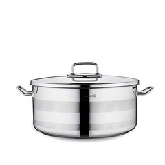 Korkmaz A2039 Low Casserole – 17.0L, 36x17 cm – Stainless Steel Cookware (ASTRA2 Series)