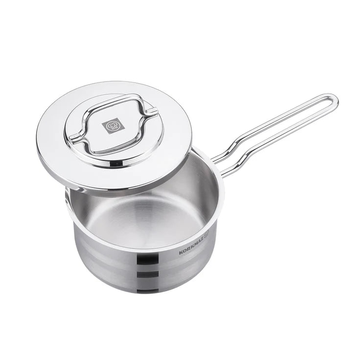 Korkmaz A2047 Saucepan with Lid – 1.8L, 16x9 cm – Stainless Steel Cookware (ASTRA2 Series)