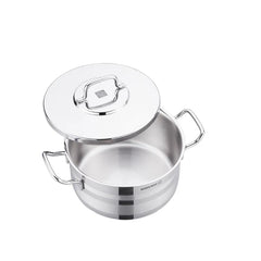 Korkmaz Astra2 Stainless Steel Casserole – 16 cm (1.8L) | Induction Base | Model A2021