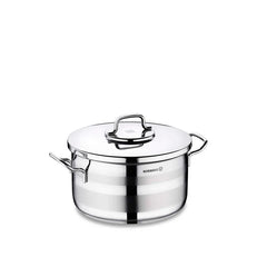 Korkmaz Astra2 A2023 Stainless Steel Casserole – 20x11 cm | 3.3L | Professional-Grade, Induction Ready, Mirror Finish
