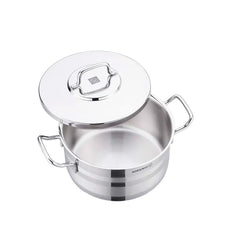 Korkmaz Astra2 A2023 Stainless Steel Casserole – 20x11 cm | 3.3L | Professional-Grade, Induction Ready, Mirror Finish